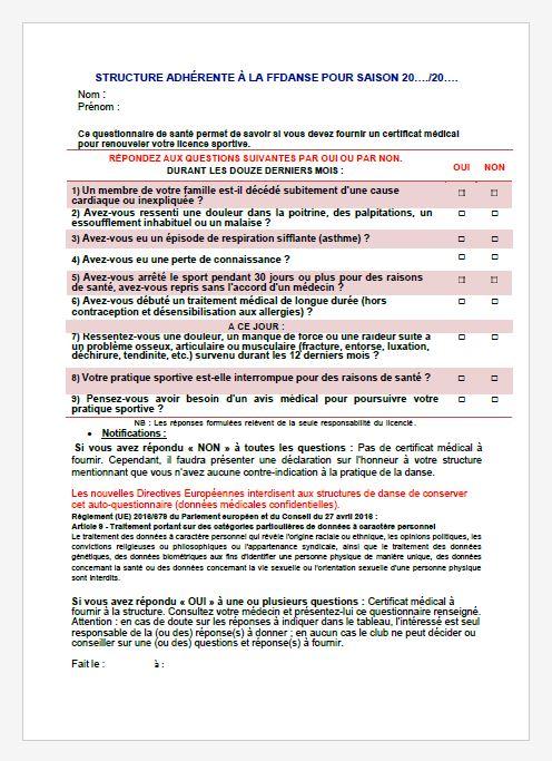 Ffd questionnaire sante adultes